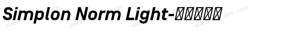 Simplon Norm Light字体转换